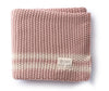 Domani Marici Pink Shell Striped Baby Blanket