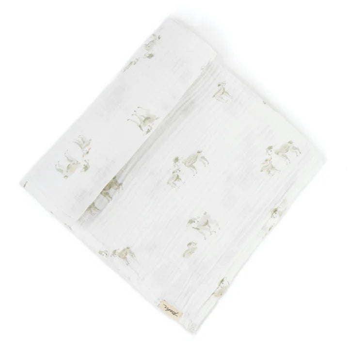 Petit Pehr Follow Me Lamb Swaddle Little Loungers