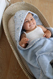 Little Threads Blue Rocking Horse Baby Towel