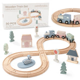 Comfycubs 30pc Wooden Train