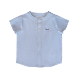 Little Parni Navy Blue Boy Striped Shirt