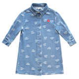 Little Parni Denim Heart Dress