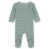 Noggi Boy Floral Print Footie