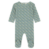 Noggi Boy Floral Print Footie