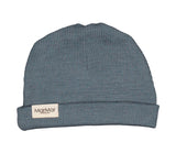 MarMar Stormy Blue Wool Rib Hat