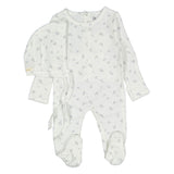Ladida Blue Rose Footie/Bonnet