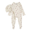 Ladida Pink Watercolor Footie/Bonnet