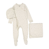 Ladida Blush Bud Wrap Tie Layette Set