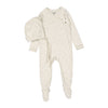 Ladida Blush Bud Wrap Tie Footie/Bonnet
