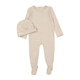 Ladida Sand Star Print Footie and Hat