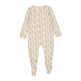 Ladida Pink Wisteria Print Footie