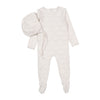 Ladida Rose Damask Footie/Bonnet