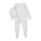 Ladida Sky Damask Footie/Bonnet