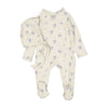 Ladida Blue Watercolor Footie/Bonnet