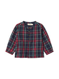 MarMar Pilot Navy Check Totoro Boys Shirt