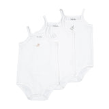 Ladida Cotton 3pc White Onesies
