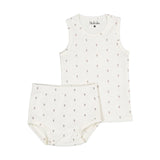 Ladida Green Tiny Roses Bloomer Set
