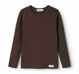 Marmar Dark Brown Rib LS Plain Tee