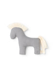 Marmar Blue Check Little Horse Rattle