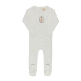 Ely's & Co Ivory Tan Cotton Bunny Footie