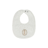Ely's & Co Ivory Tan Bunny Bib