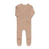Ely's & Co Pink Floral Pointelle Footie