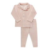 Ely & Co Light Pink Velour Stripe Pajama