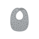 Ely's & Co Blue Floral Pointelle Bib