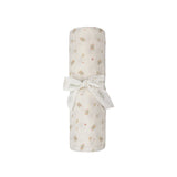 Aurora Ivory/Pink Jersey Floral Muslin Swaddle