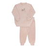 Ely & Co Pink Velour Bike Track Suit