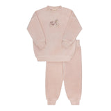 Ely & Co Pink Velour Bike Track Suit
