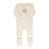 Ely & Co Ivory Liberty Floral Footie