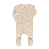 Ely & Co Ivory Pink Vine Footie