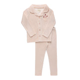 Ely & Co Ivory Pink Stripe Pajamas