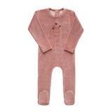 Ely & Co Pink Stripe Footie
