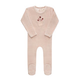 Ely & Co Ivory/Pink Stripe Footie