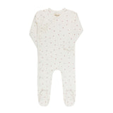 Ely & Co Ivory/Pink Clover Footie