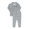 Ely & Co Light Blue Velour Stripe Pajama