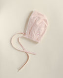 Ferne Pink Gingham Bonnet and Bib Set