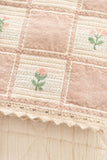 New Grain Pink Fleur Patchwork Blanket