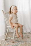 Ely's & Co Floral Pink Ribbed Print Romper
