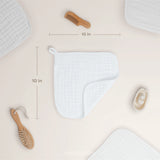 Comfycubs White Muslin 6pk Washcloths