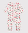 Petit Bateau Pink Multi Floral Footie