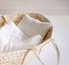 Petit Laure White Embroidered Baby Pillow