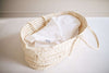 Petit Laure White Embroidery Baby Wrap with Bow