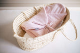 Petit Laure Dusty Pink Embroidery Baby Wrap with Bow