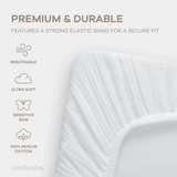 Comfycubs White Bassinet Sheet
