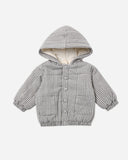 Quincy Mae Midnight Hooded Woven Jacket