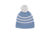 Li & Me Ocean/Toasted Stripe Knit Hat