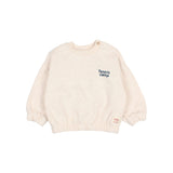 Buho Ecru Melange Baby Tennis Sweatshirt